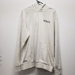 Gainz X Brave Mens XXL Hoodie Long Sleeve Sweatshirt Spelled Out Oversized